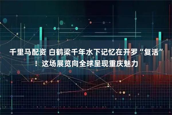 千里马配资 白鹤梁千年水下记忆在开罗“复活”！这场展览向全球呈现重庆魅力