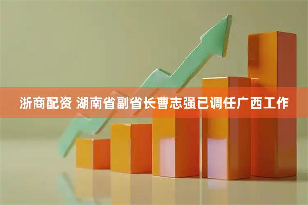 浙商配资 湖南省副省长曹志强已调任广西工作