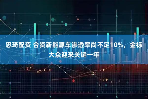 忠琦配资 合资新能源车渗透率尚不足10%，金标大众迎来关键一年